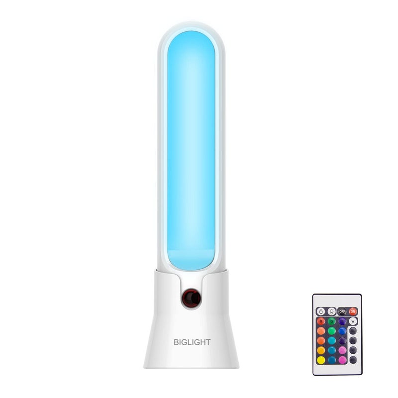 BIGLIGHT Wireless Battery Operated LED Table Top Night Light, Touch, Push Light, Remote Controlled, 16 Color Changing, Portable Stick on Tap Light for Closet Cabinet Counter Classroom - Image 1